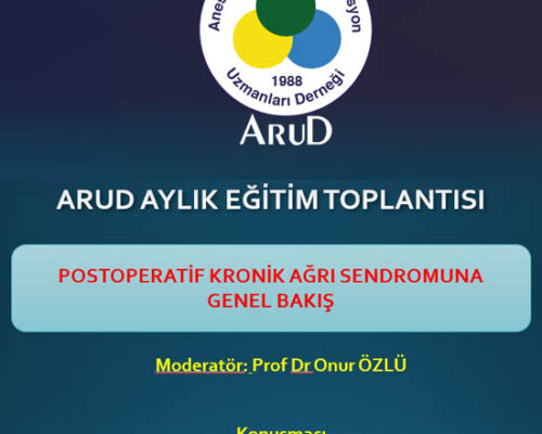 Postoperatif Kronik Ağrı Sendromuna Genel Bakış