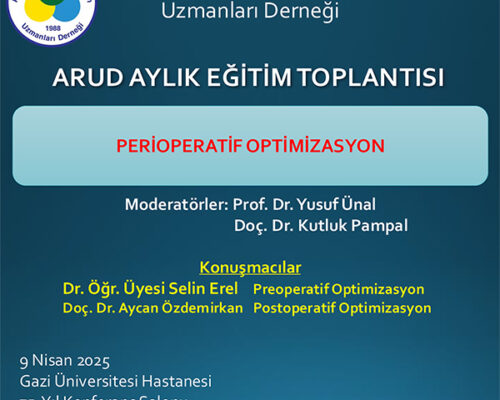 PERİOPERATİF OPTİMİZASYON
