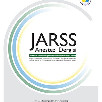 JARSS Anestezi Dergisi Ek Sayısı Yayınlandı